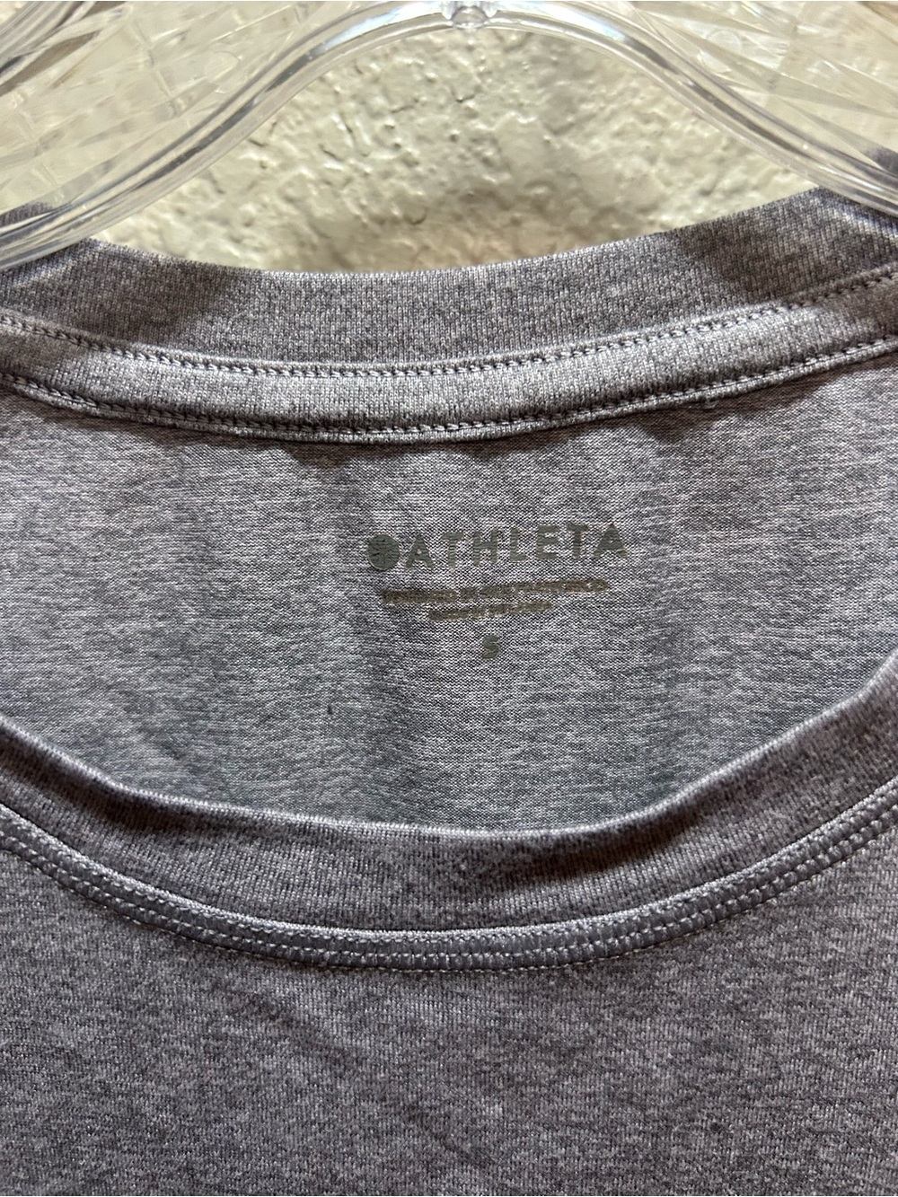 Athleta Heathered Light Gray Sleeveless Tank - Picture 4 of 5
